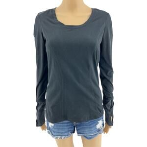 Marika SMALL Black Dry Wik Performance Wear Long Sleeve Athletic Tee Shirt